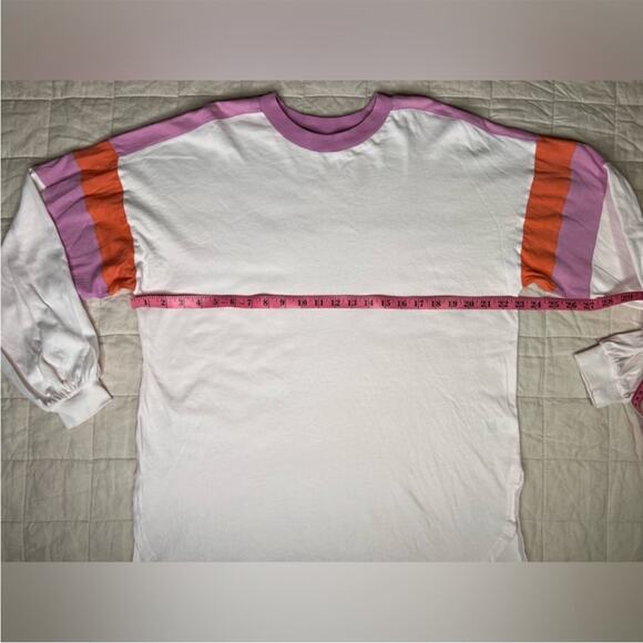 Revolve X L Space To The Limit Pink & Orange Oversized Pullover Tee - Small - Picture 9 of 13